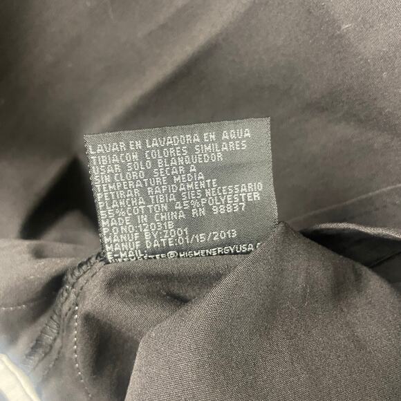 Vittorino Men's Large Black Solid Long Sleeve Button Up Shirt - Picture 6 of 16